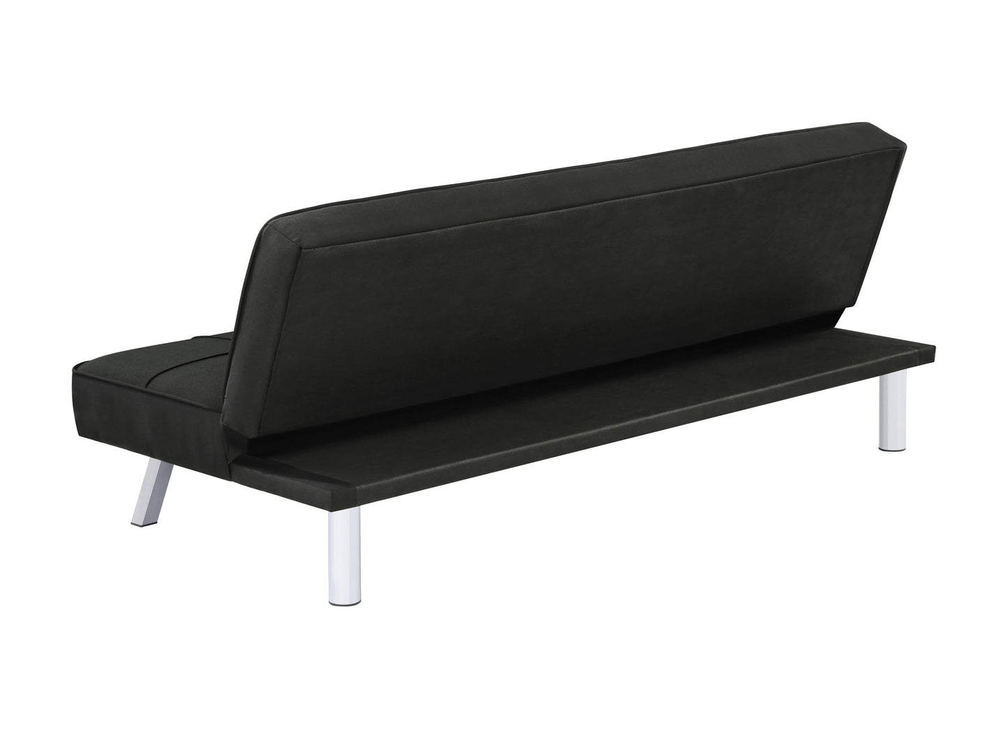 Joel Upholstered Tufted Convertible Sofa Bed Black