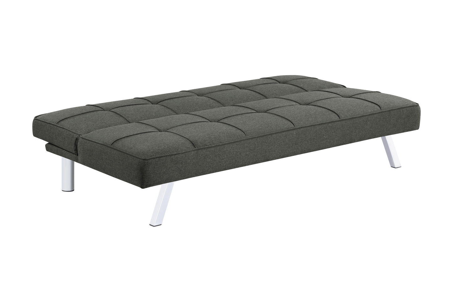 Joel Upholstered Tufted Convertible Sofa Bed Grey