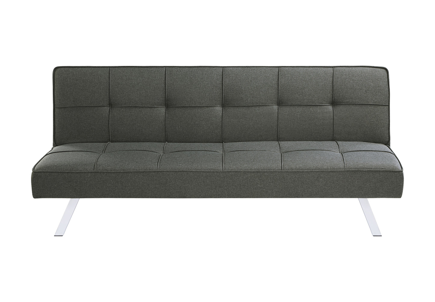 Joel Upholstered Tufted Convertible Sofa Bed Grey