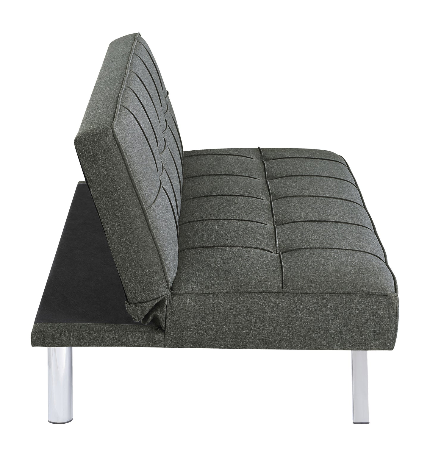 Joel Upholstered Tufted Convertible Sofa Bed Grey