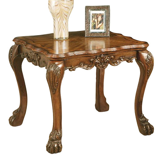 Acme Dresden Traditional End Table in Cherry Oak 12166 - ATL FURNITURE