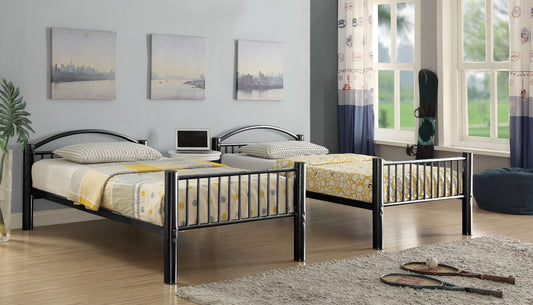 Cayelynn Black Bunk Bed (Twin/Twin) - ATL FURNITURE