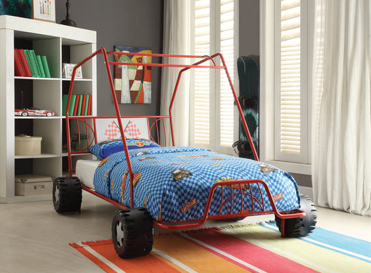 Xander Red Go Kart Twin Bed - ATL FURNITURE