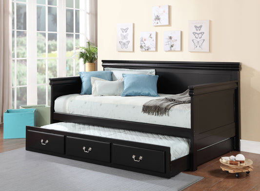 Bailee Black Daybed (Twin Size) - ATL FURNITURE