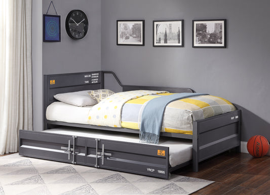 Cargo Gunmetal Daybed & Trundle (Twin Size) - ATL FURNITURE