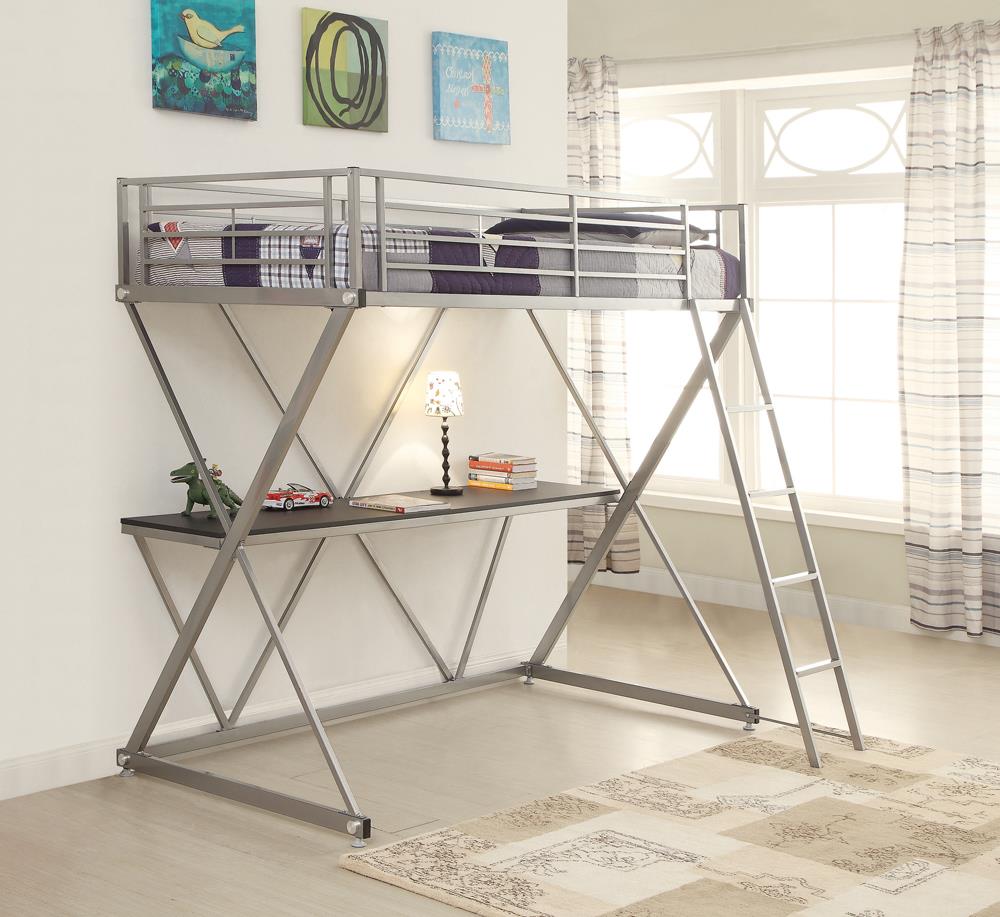 G400034 Twin Workstation Loft Bed - ATL FURNITURE