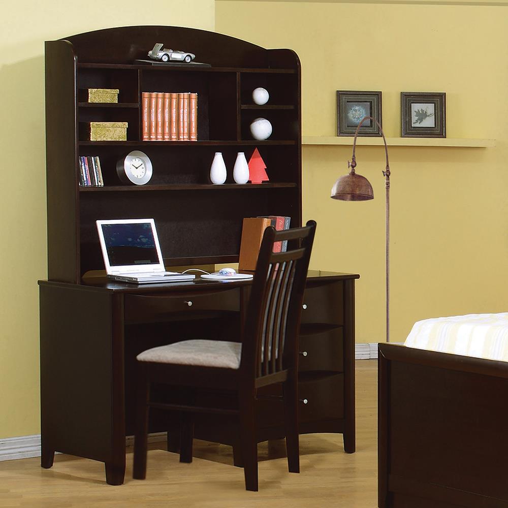 Phoenix Transitional Cappuccino Hutch - ATL FURNITURE