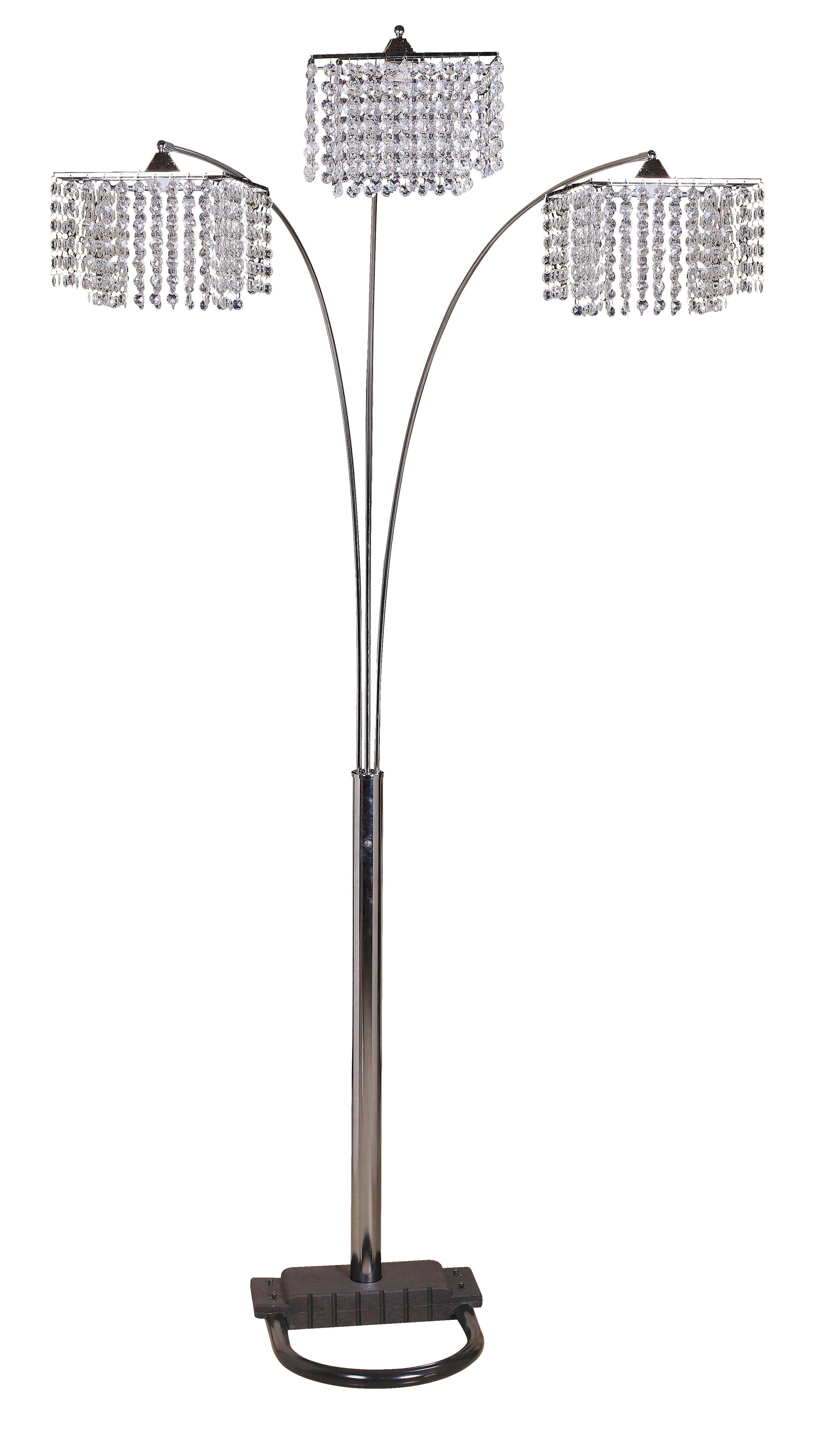 Veta Chrome Floor Lamp - ATL FURNITURE