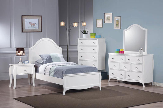 Dominique French Country White Full Four-Piece Set - ATL FURNITURE