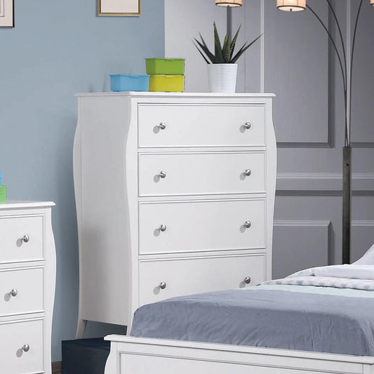 Dominique French Country White Chest - ATL FURNITURE