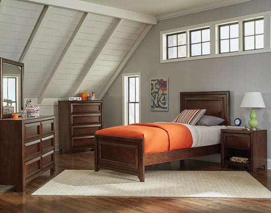 Greenough Transitional Maple Oak Full Four-Piece Set - ATL FURNITURE