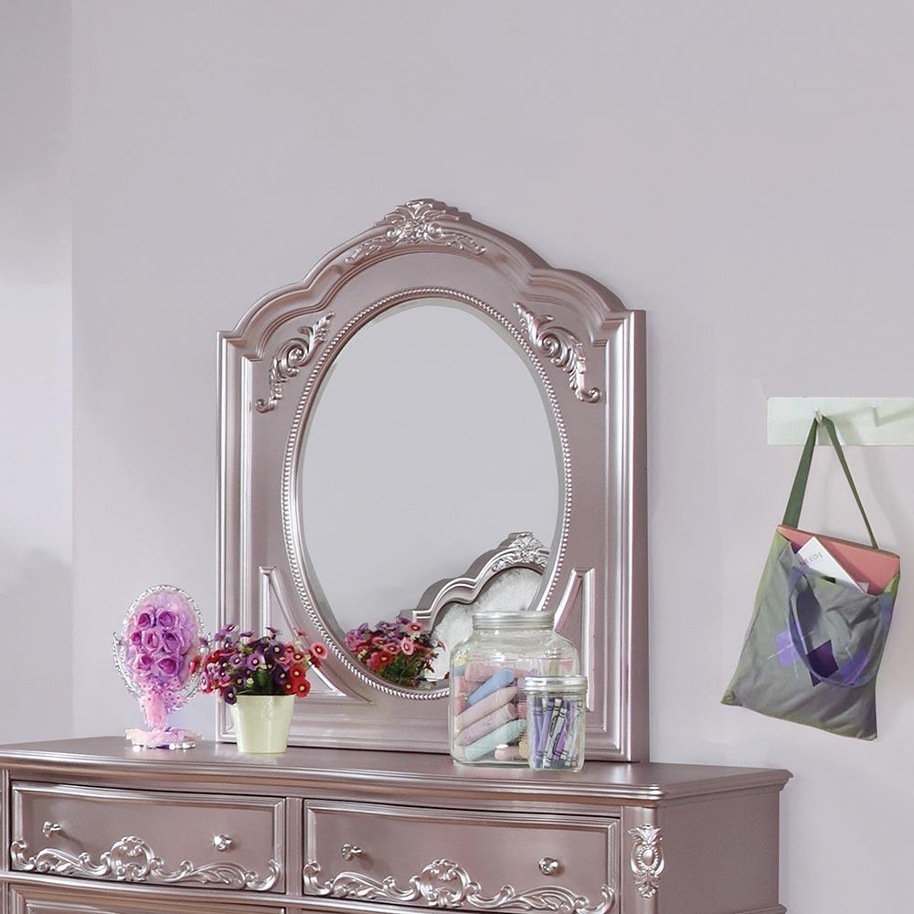 Caroline Metallic Lilac Mirror - ATL FURNITURE