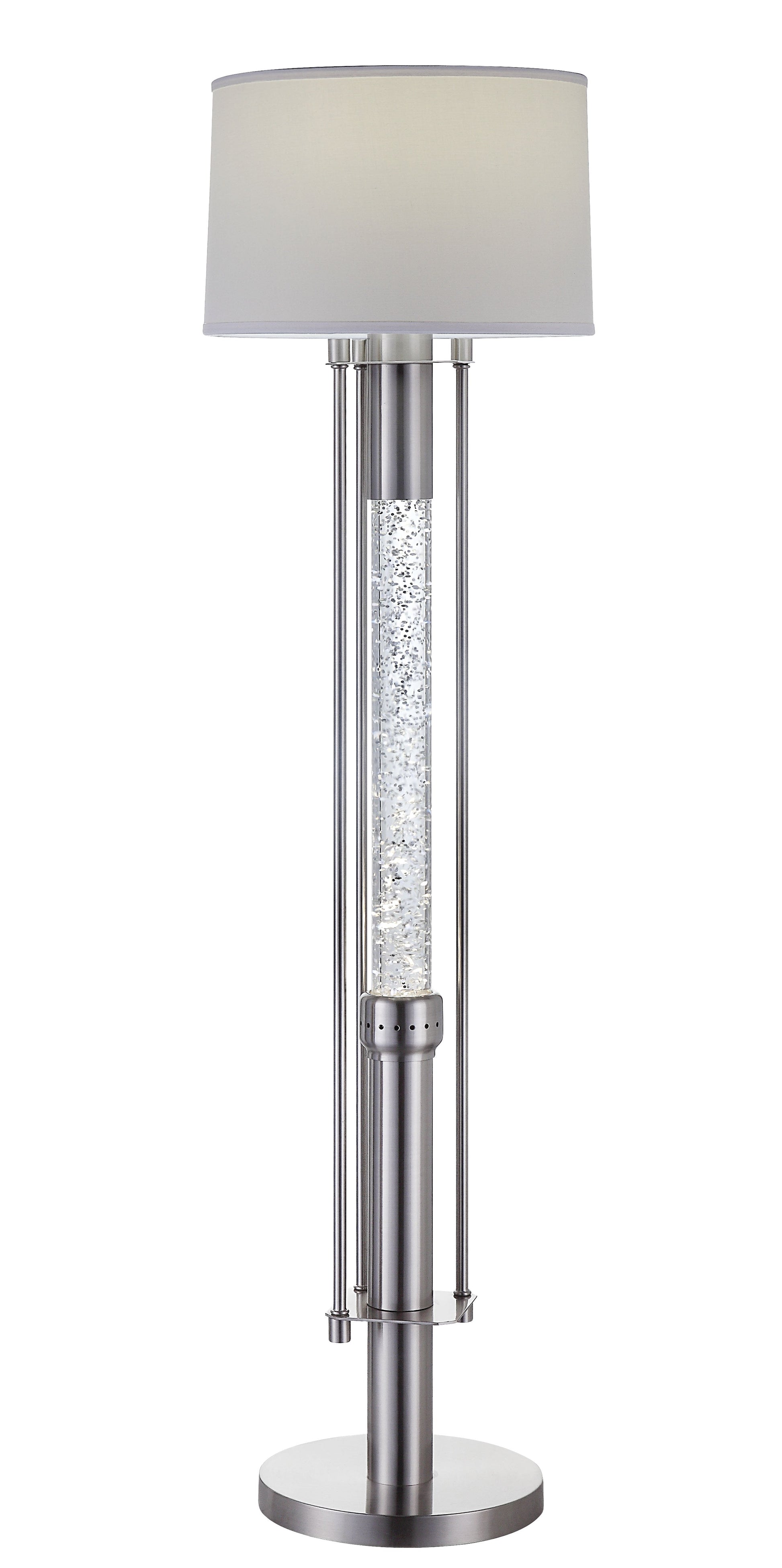 Olsen Brushed Nickel Floor Lamp - ATL FURNITURE