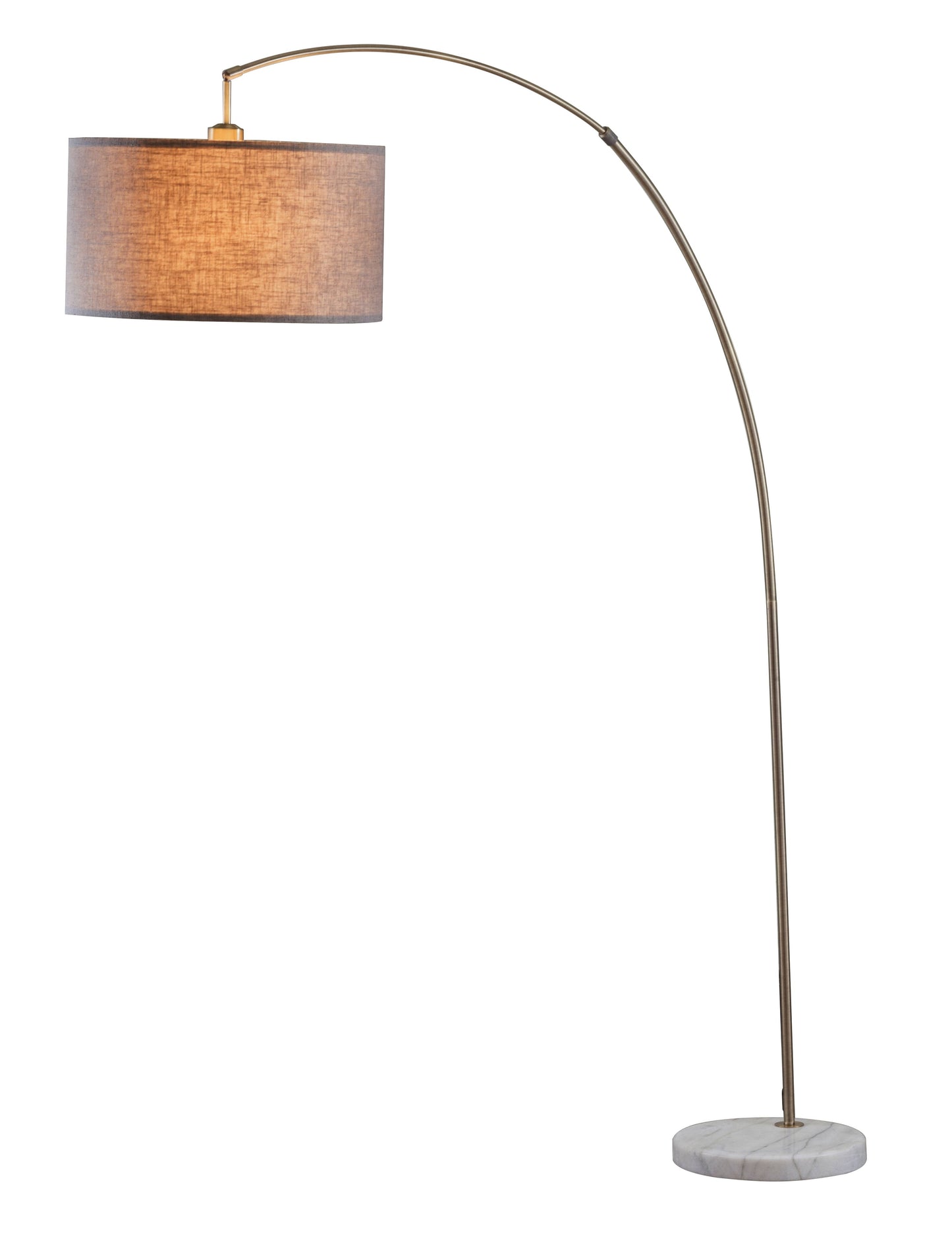 Cagney Antique Brass & Marble Floor Lamp - ATL FURNITURE