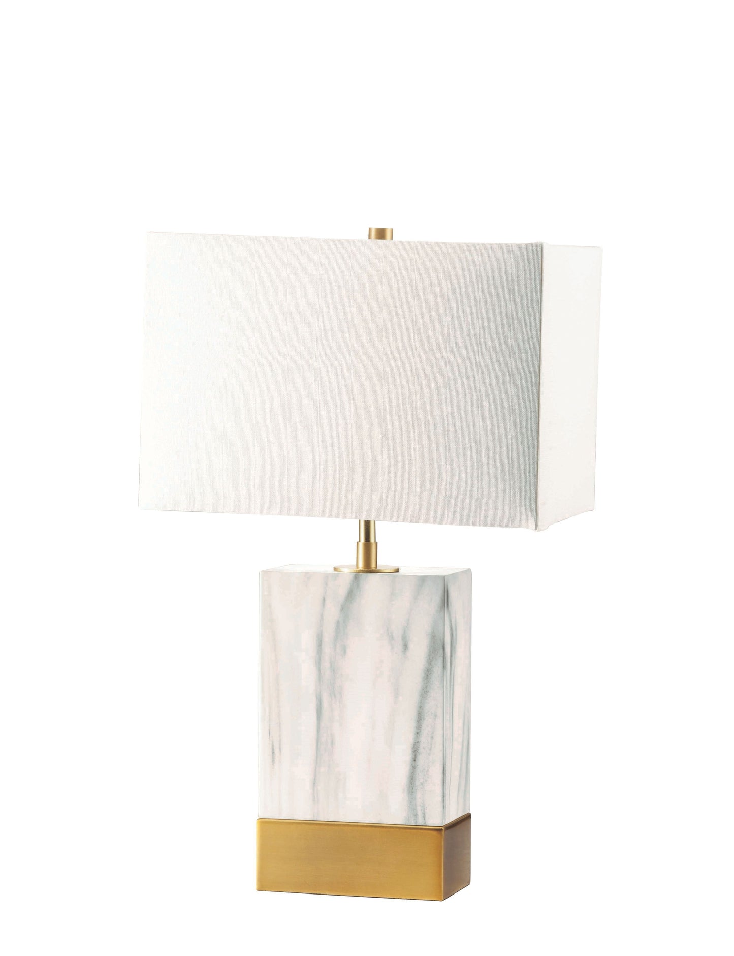 Libe White & Satin Gold Table Lamp - ATL FURNITURE