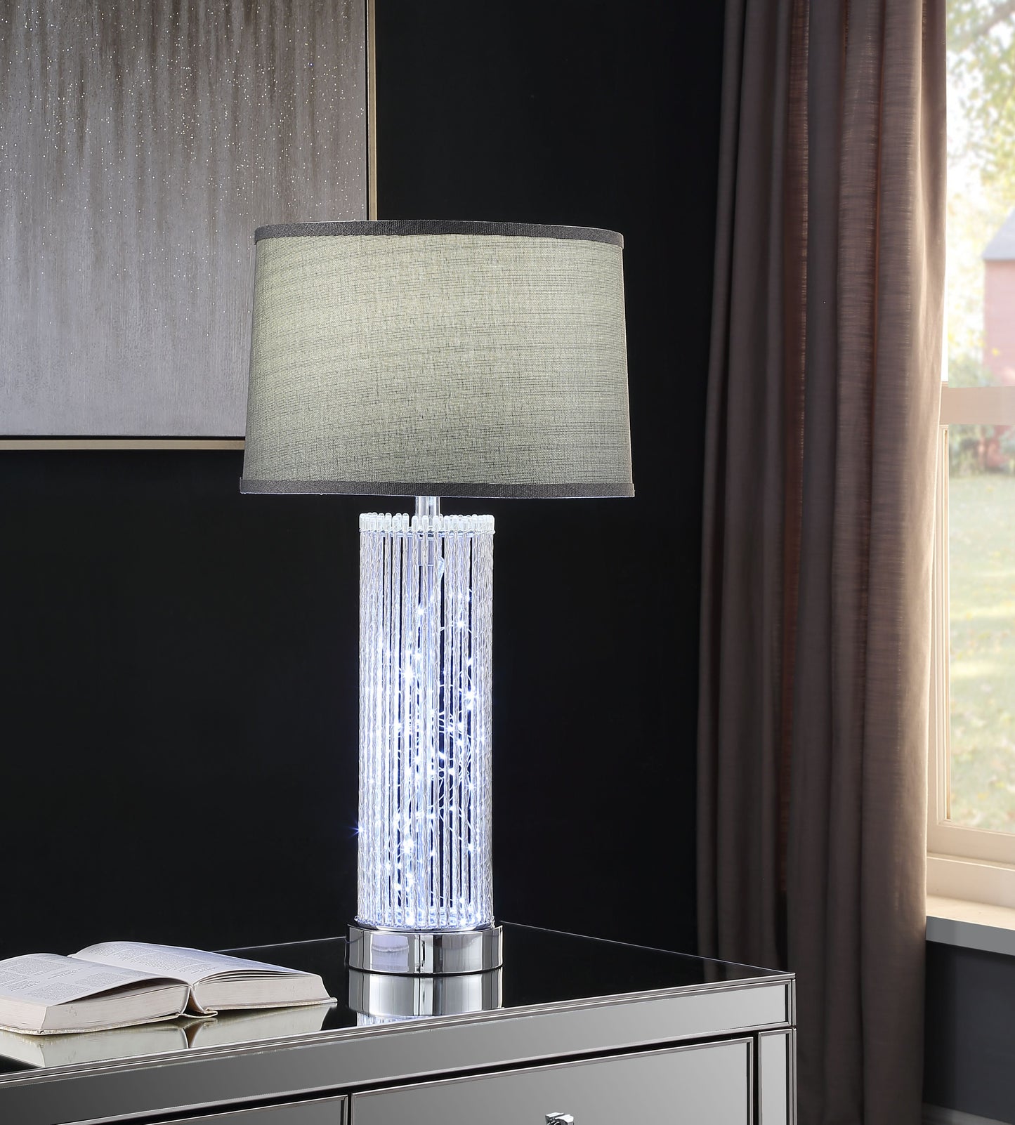 Glaus Chrome Table Lamp - ATL FURNITURE