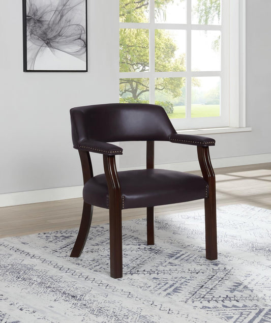 Modern Burgundy Guest Chair - ATL FURNITURE