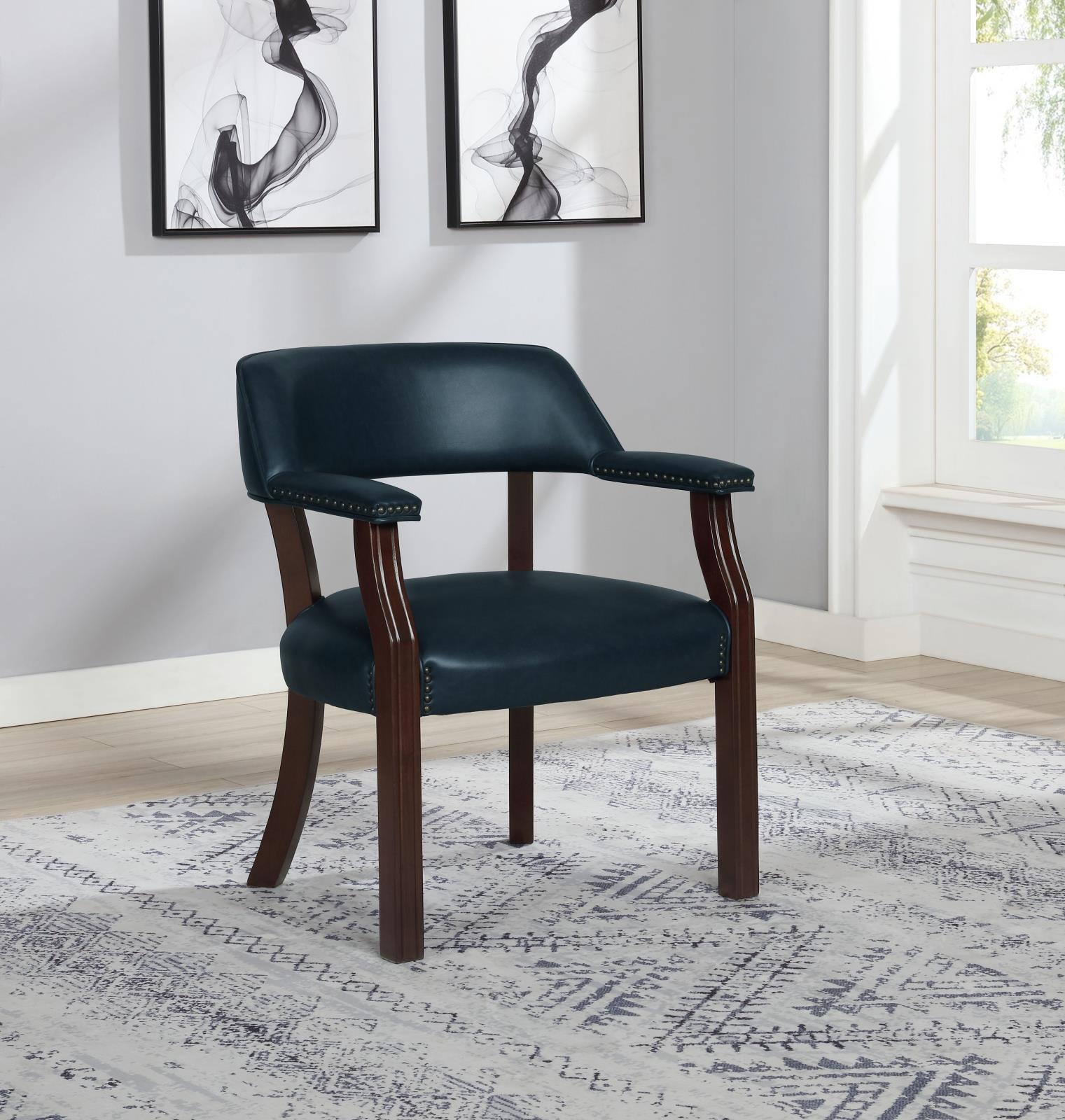 Modern Blue Guest Chair - ATL FURNITURE