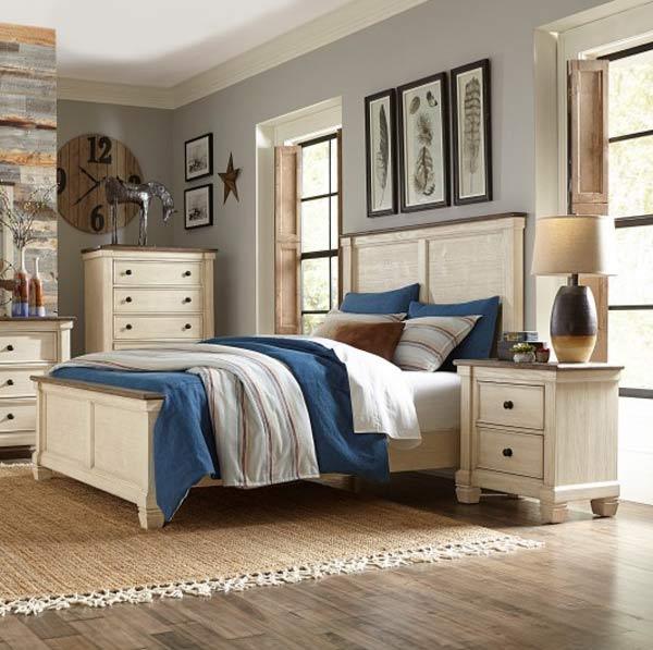 Homelegance - Weaver 3 Piece Queen Bedroom Set In Antique White - 1626-1-3Set - ATL FURNITURE