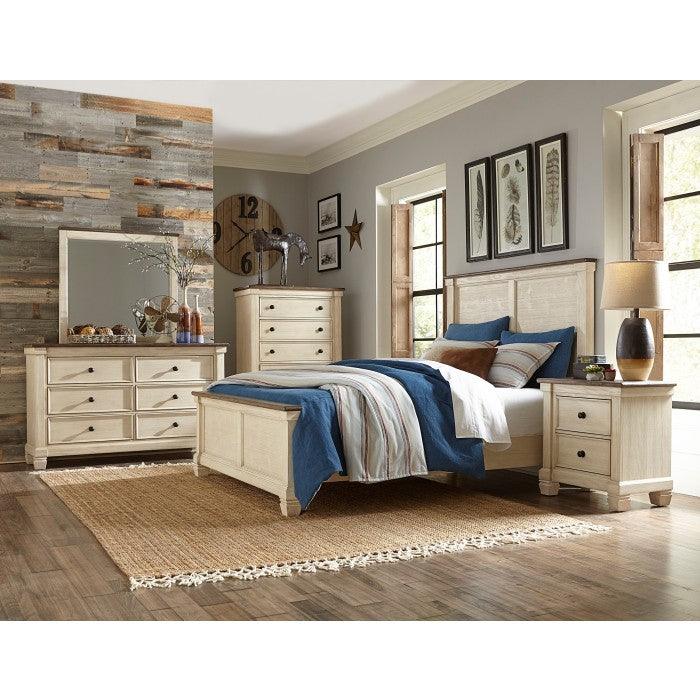 Homelegance - Weaver 6 Piece Queen Bedroom Set In Antique White - 1626-1-6Set - ATL FURNITURE