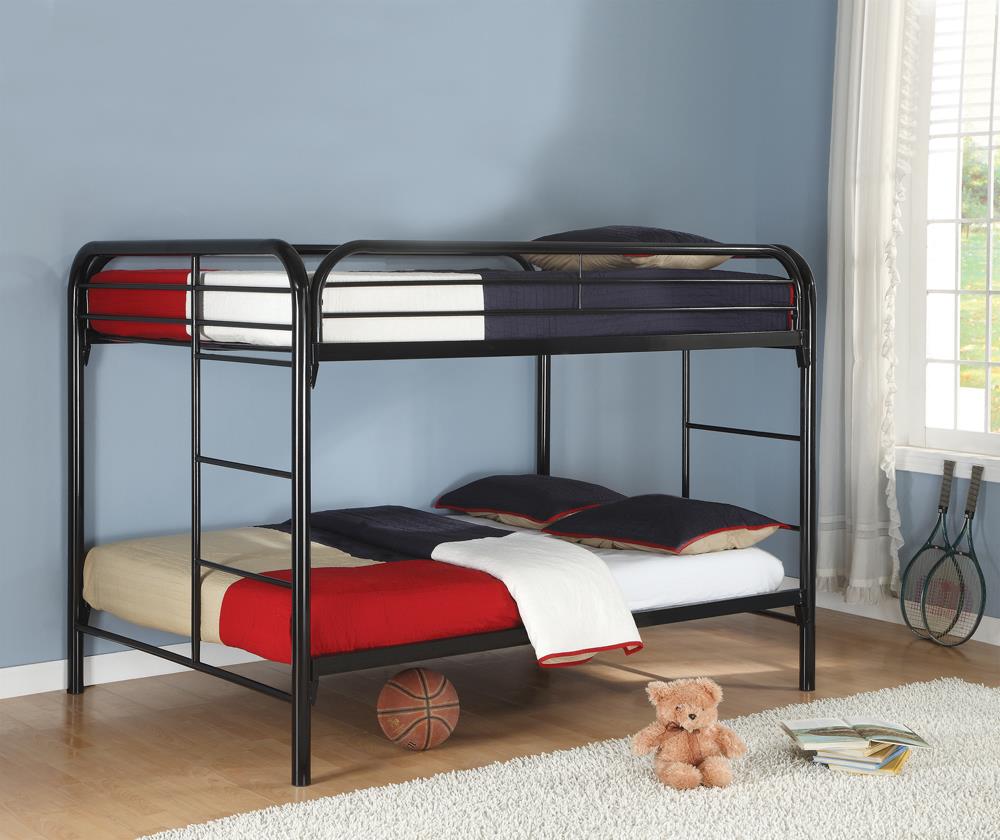 Fordham Black Full-Over-Full Bunk Bed - ATL FURNITURE