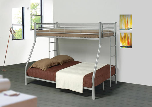 Denley Metal Twin-over-Full Bunk Bed - ATL FURNITURE