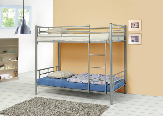 Denley Metal Twin-over-Twin Bunk Bed - ATL FURNITURE