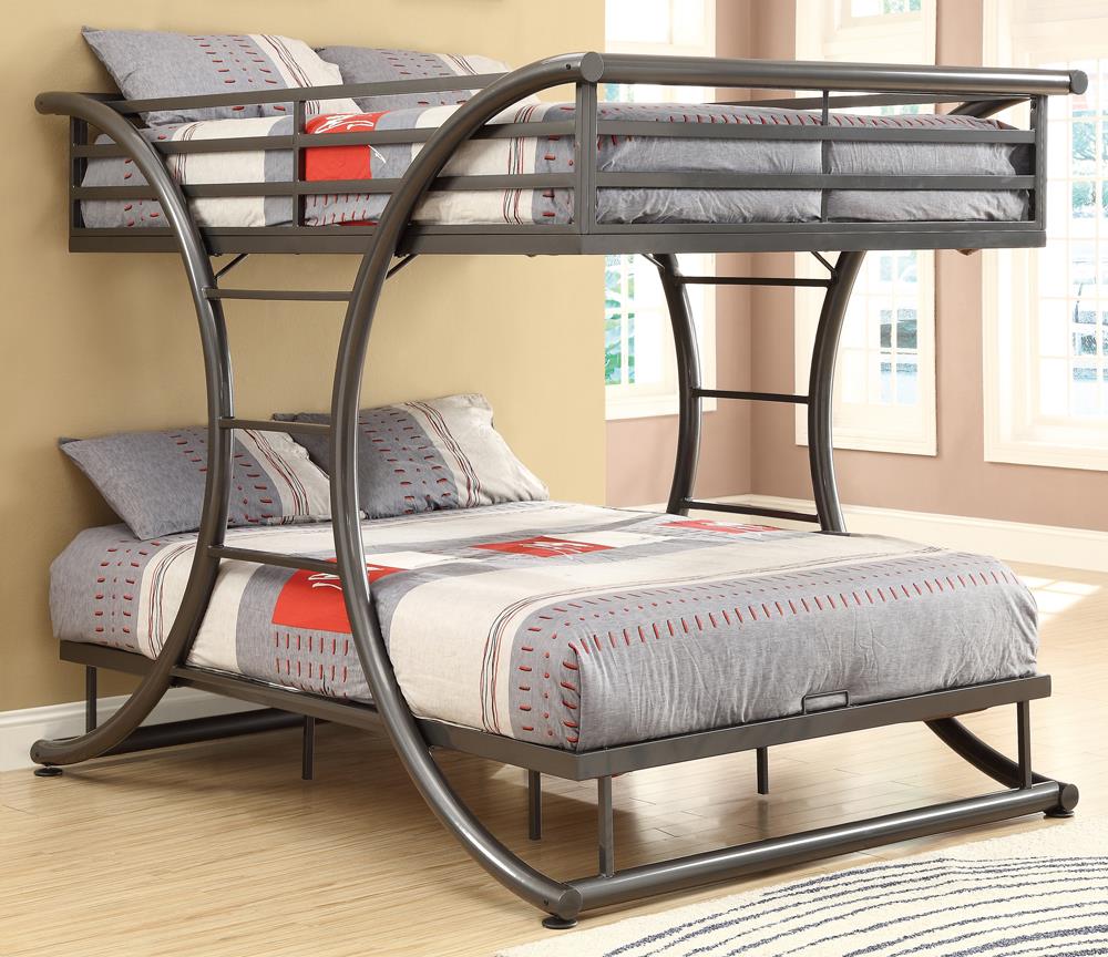 Stephan Metal Full-over-Full Bunk Bed - ATL FURNITURE