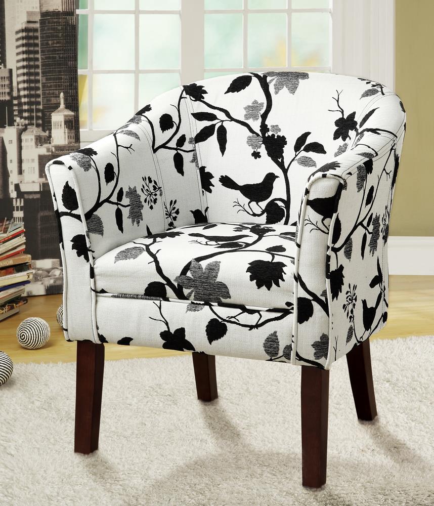 Playful Bird and Branch Accent Chair - ATL FURNITURE