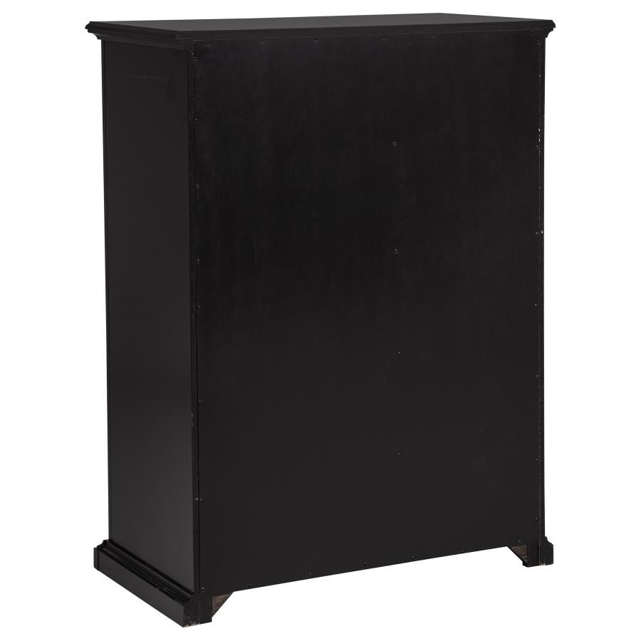 Sumerlin 6-Drawer Bedroom Chest Of Drawers Black