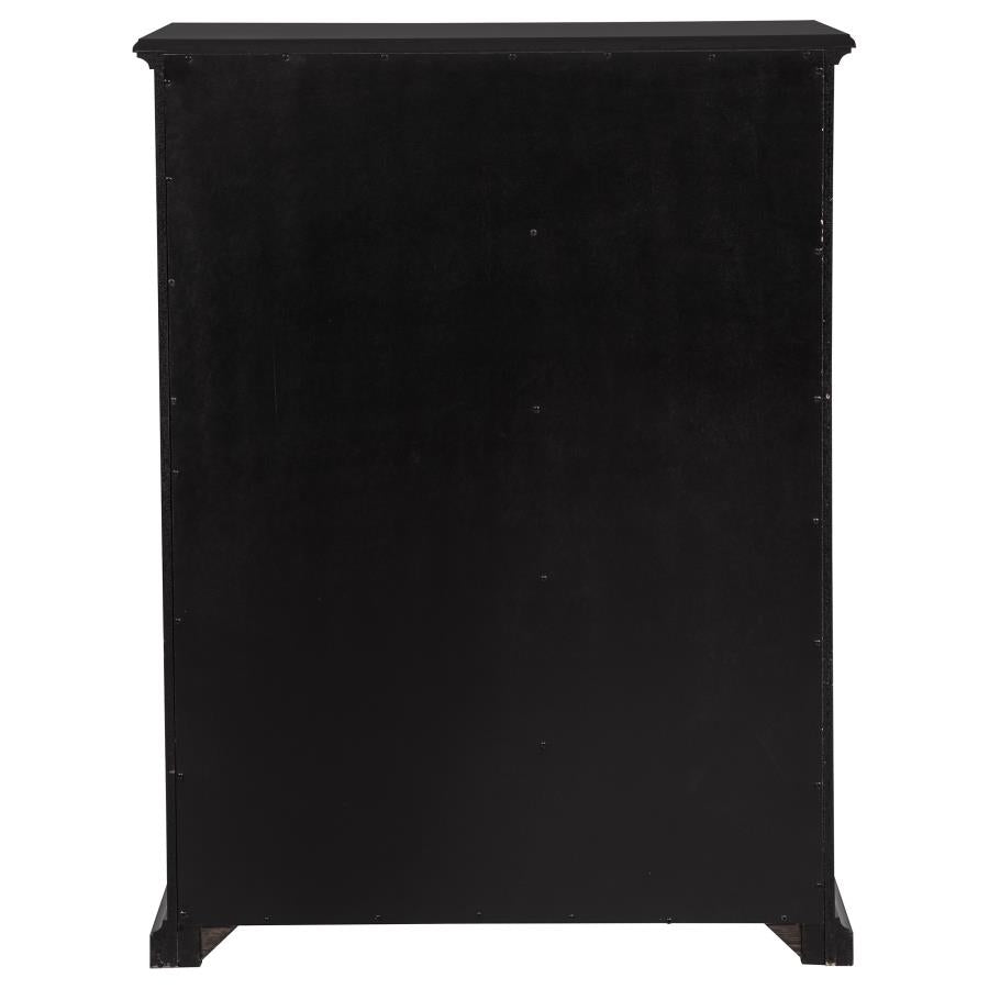 Sumerlin 6-Drawer Bedroom Chest Of Drawers Black