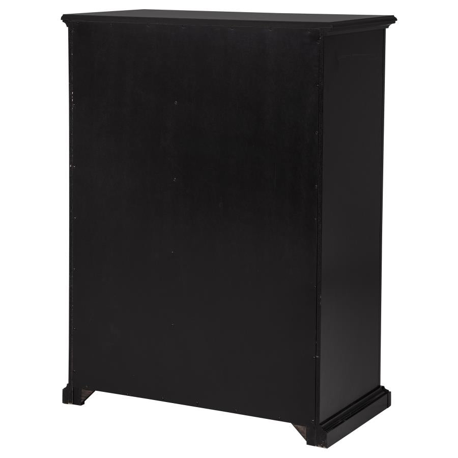 Sumerlin 6-Drawer Bedroom Chest Of Drawers Black