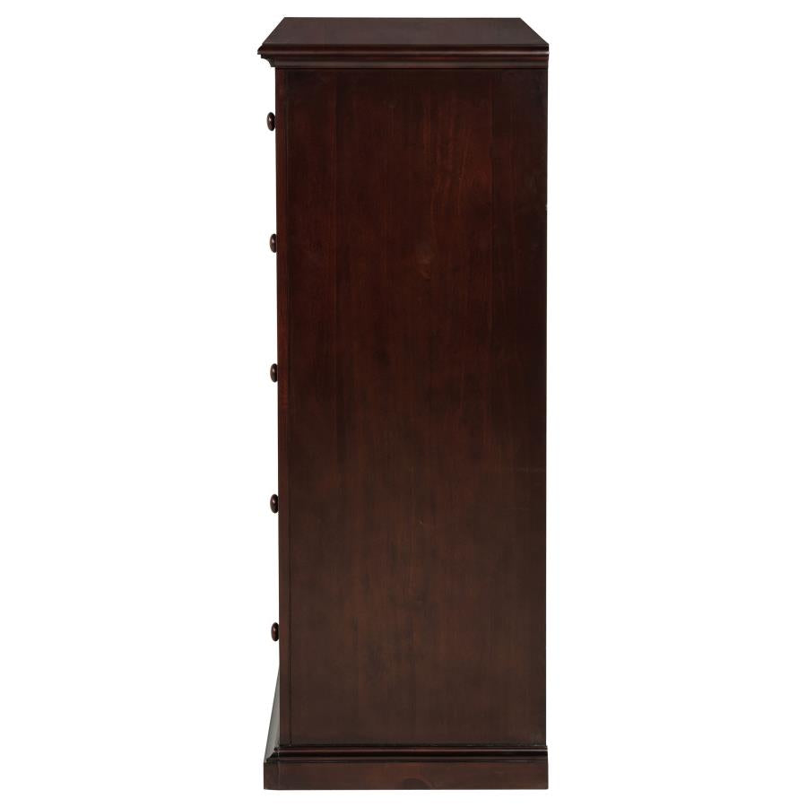 Sumerlin 6-Drawer Bedroom Chest Of Drawers Cappuccino