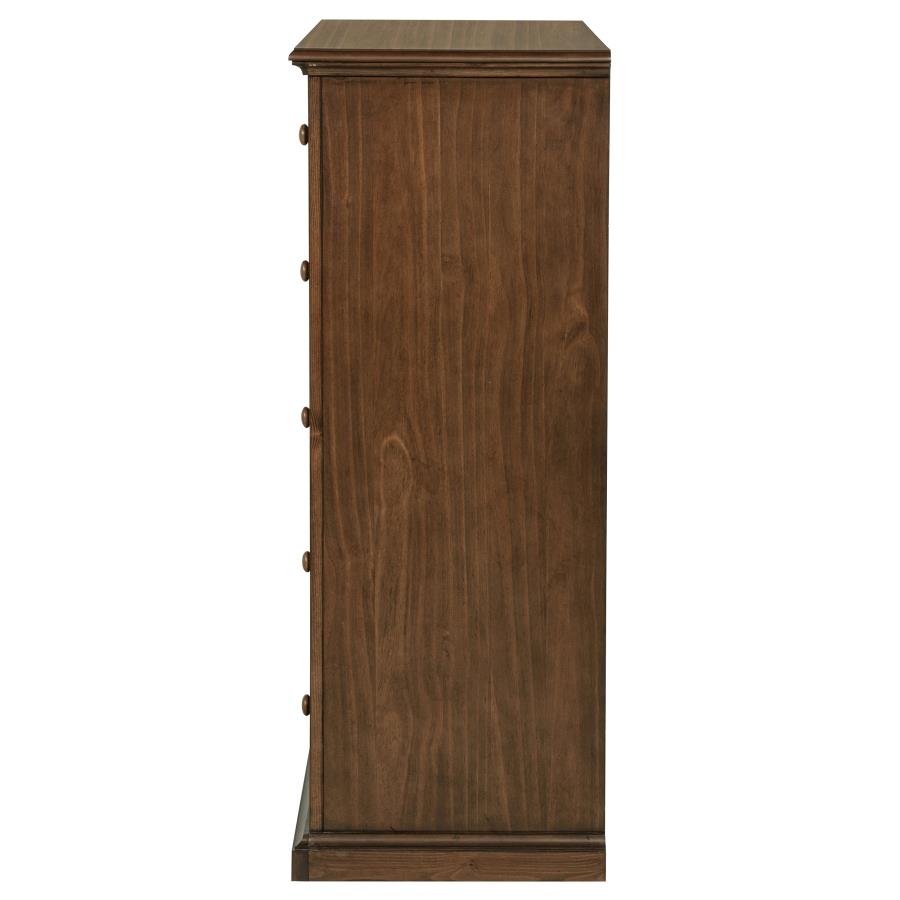 Sumerlin 6-Drawer Bedroom Chest Of Drawers Medium Brown