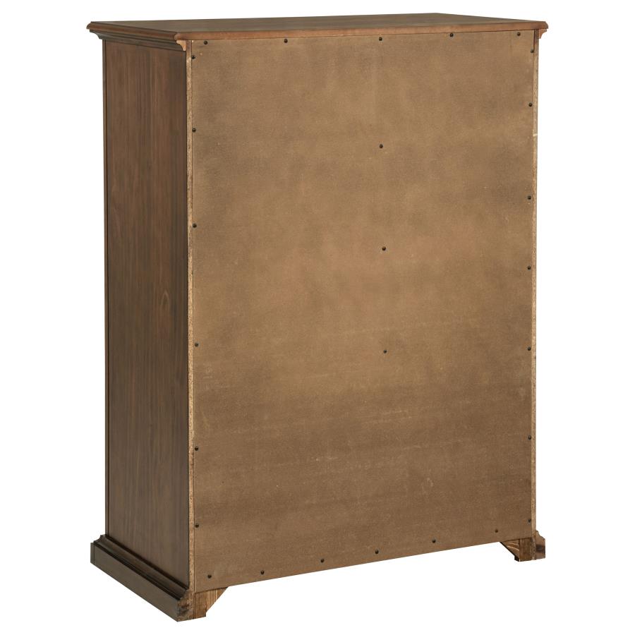Sumerlin 6-Drawer Bedroom Chest Of Drawers Medium Brown