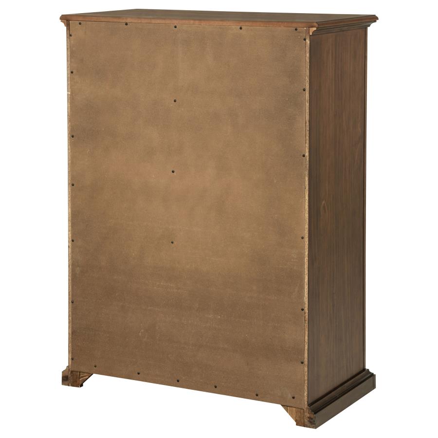 Sumerlin 6-Drawer Bedroom Chest Of Drawers Medium Brown