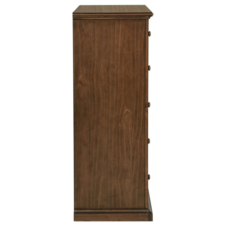 Sumerlin 6-Drawer Bedroom Chest Of Drawers Medium Brown