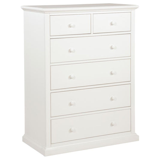 Sumerlin 6-Drawer Bedroom Chest Of Drawers White