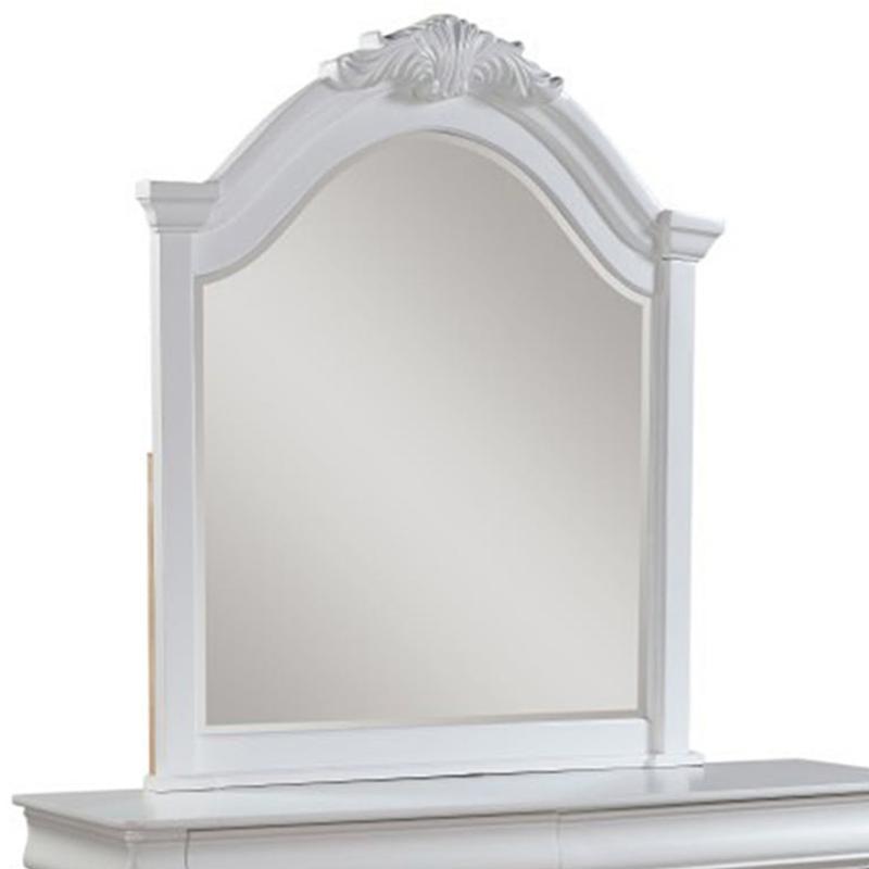 ACME Estrella Youth Dresser Mirror in White 30244 - ATL FURNITURE