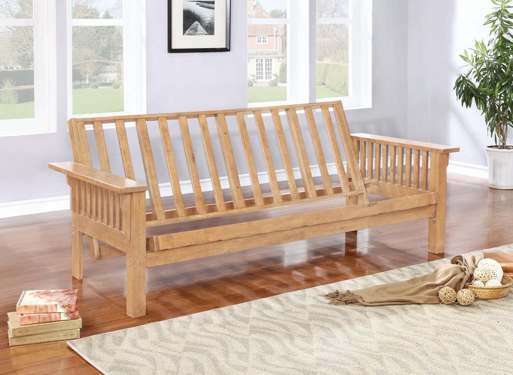 G4838 Casual Weathered Oak Futon Frame - ATL FURNITURE