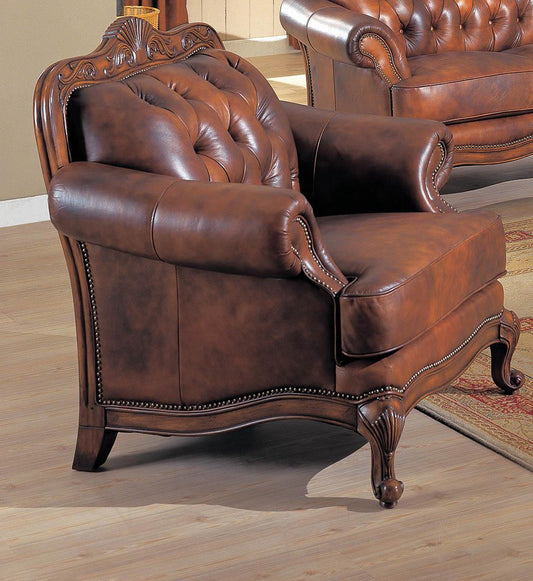 Victoria Traditional Tri-Tone Chair - ATL FURNITURE