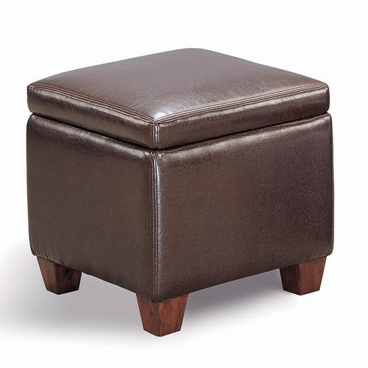 Causal Brown Storage Ottoman - ATL FURNITURE