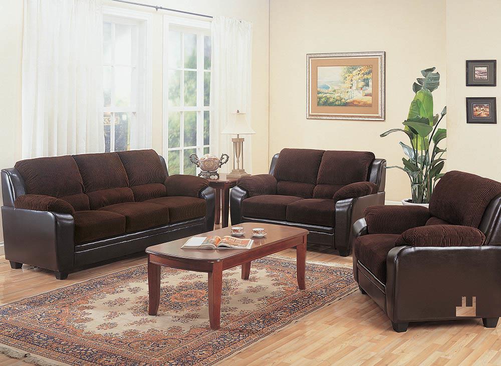 Monika Transitional Chocolate Sofa - ATL FURNITURE