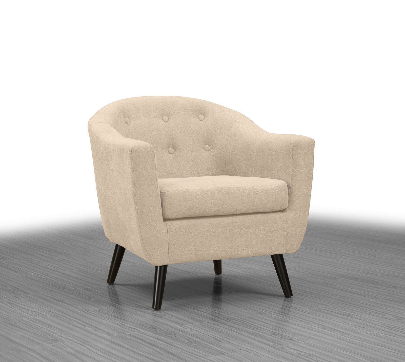 Fabric Accent Chair; Neutral - ATL FURNITURE