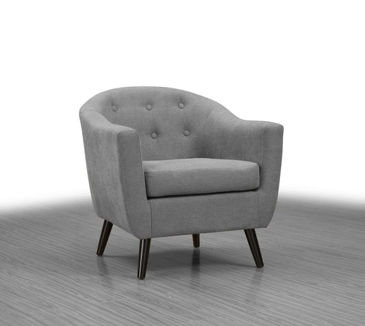 Fabric Accent Chair; Steel - ATL FURNITURE