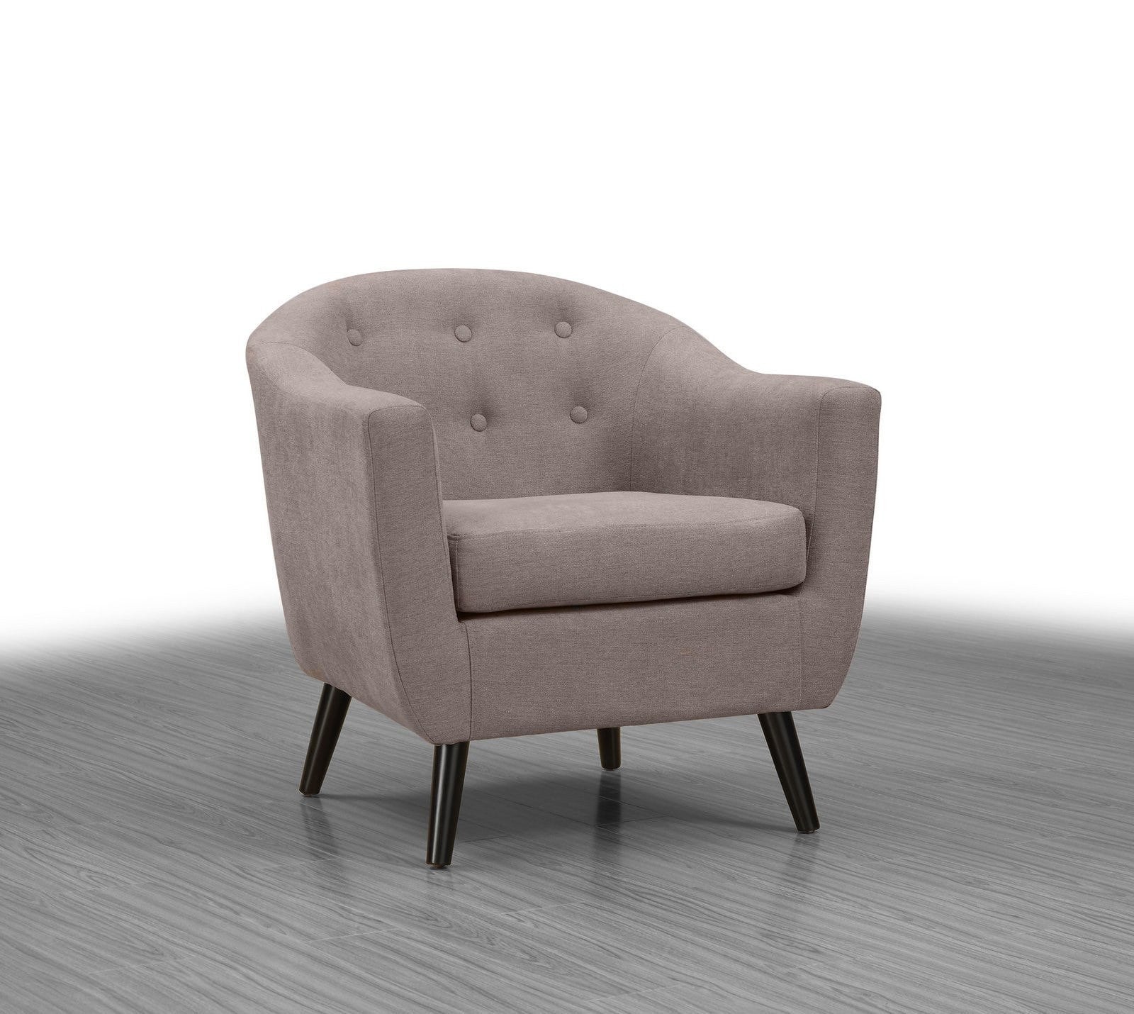 Fabric Accent Chair; Taupe - ATL FURNITURE