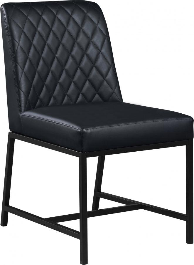 Meridian Furniture - Bryce Faux Leather Dining Chair Set Of 2 In Black - 918Black-C - ATL FURNITURE