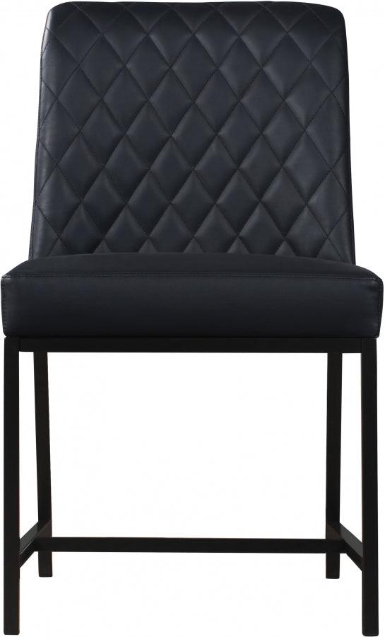 Meridian Furniture - Bryce Faux Leather Dining Chair Set Of 2 In Black - 918Black-C - ATL FURNITURE