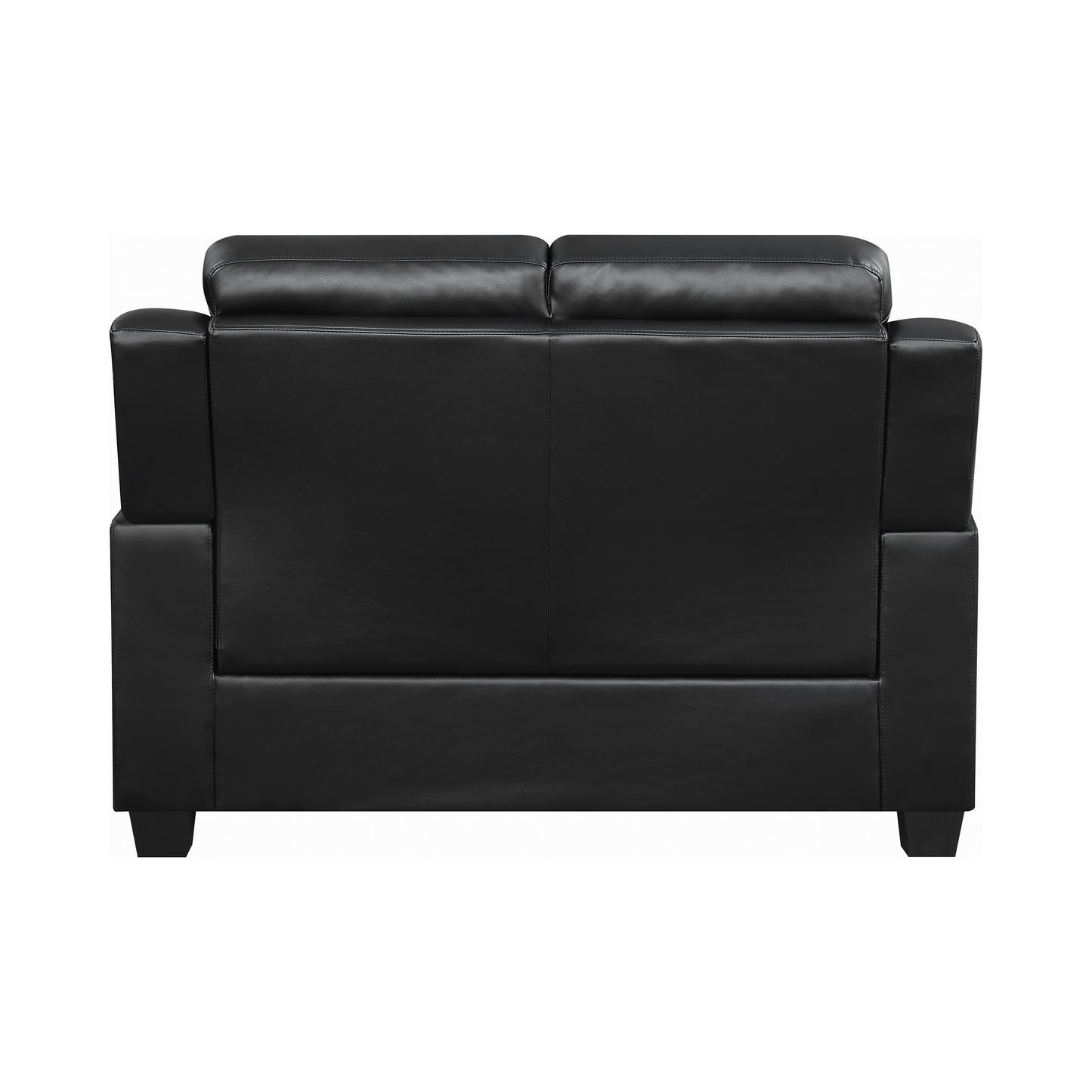 Finley Upholstered Padded Arm Tufted Loveseat Black