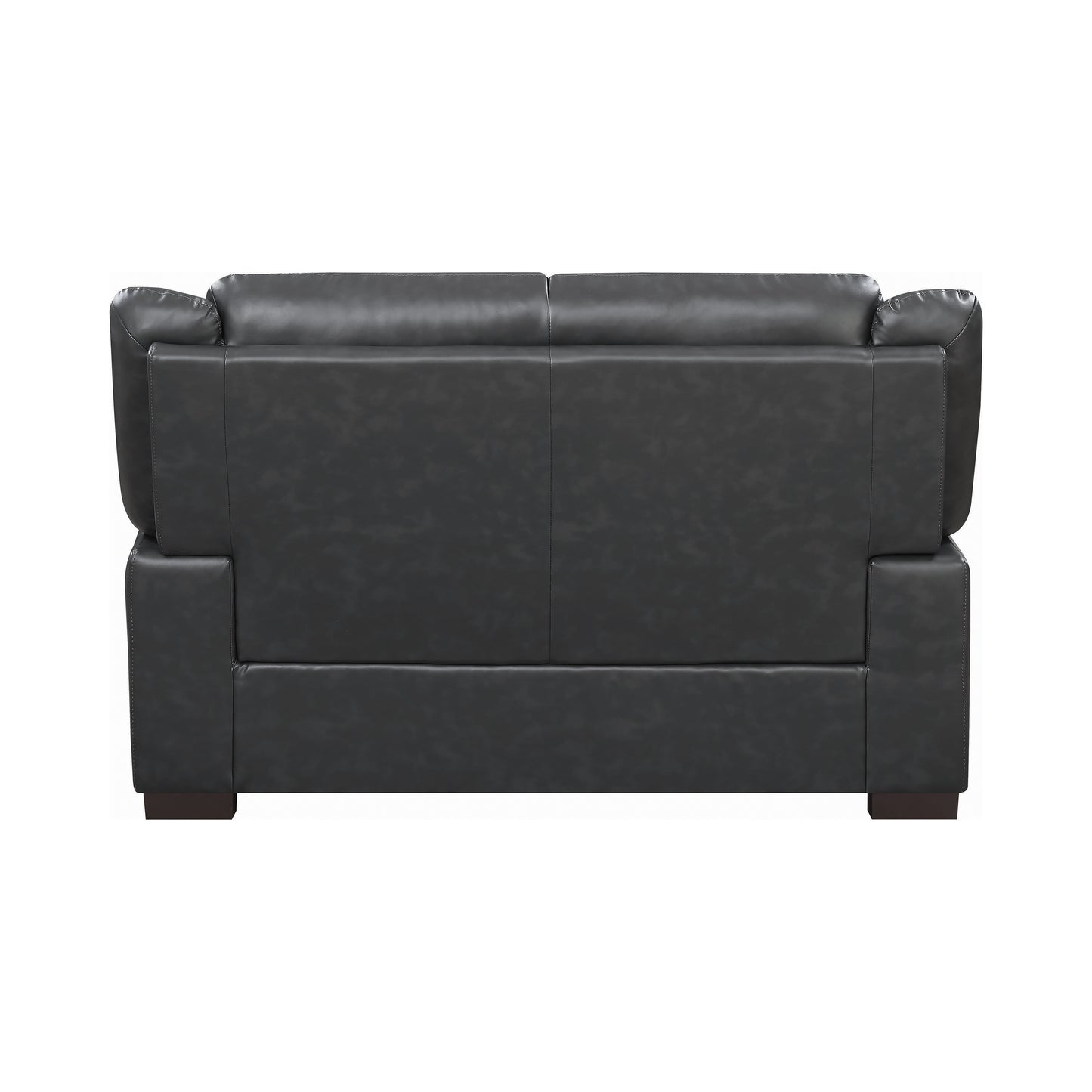 Arabella Upholstered Padded Arm Loveseat Grey